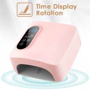 M&R 601PRO 72W Kabelfreie LED -Nagellampe, wiederaufladbare LED -Nagel Trockner, 15600mah drahtlose schnelle Nagellacklampe, professionelle Gelnagellicht -Nagelkunst -Maniküre -Werkzeuge für Zuhause und Salon (wiederaufladbar)